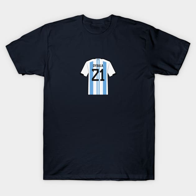 Dybala World Cup 2022 Champion Jersey T-Shirt by Footscore